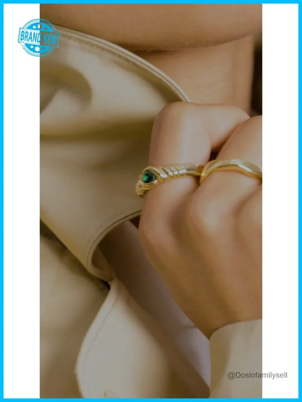 CHUNKY LINK BRACELET 18K GOLD-PLATED BRASS BOX CLASP TANK TRACK